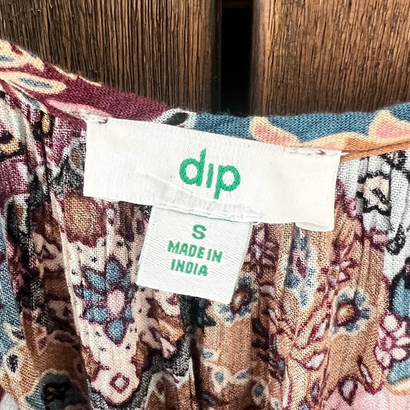 Dip Floral Boho Spaghetti Strap Maxi Dress Size Small - Picture 3 of 6